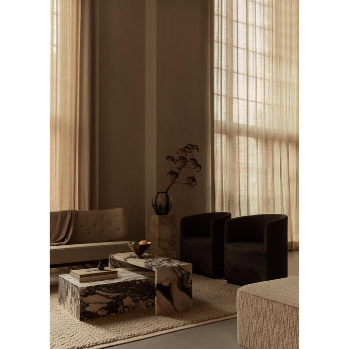 Audo Copenhagen Plinth Low salontafel 60x100 Kunis Breccia marmer