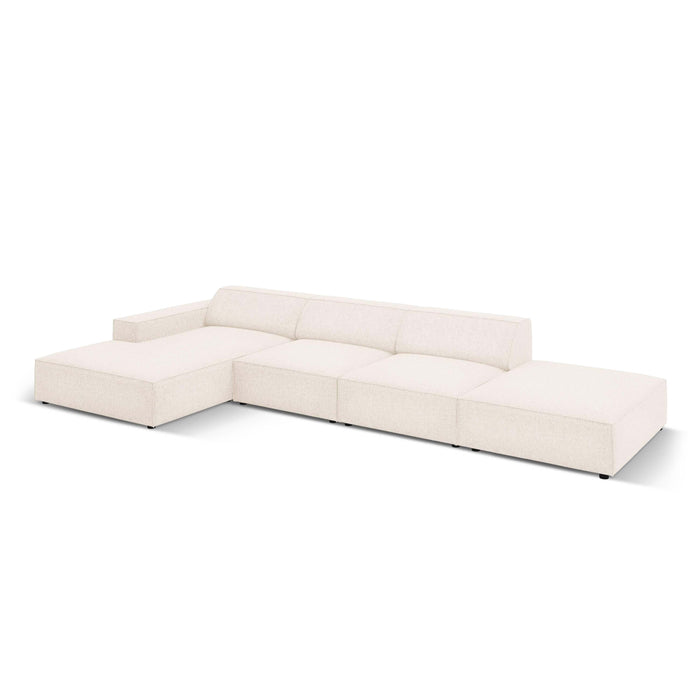 Micadoni Jodie Hoekbank Links - Rechts Open 5-zits - Chenille - Crème