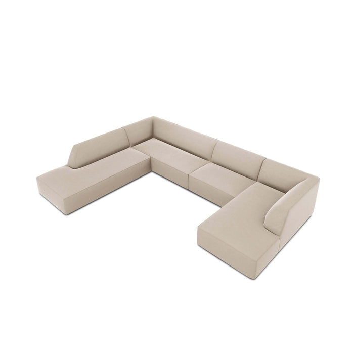 Windsor & Co Sao U-bank - Hoek Links - Velvet - Beige