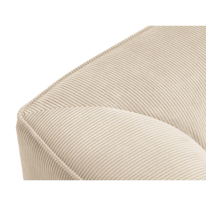 Windsor & Co Sao Hoekbank met Chaise Longue Links - 5-zits - Ribstof - Lichtbeige