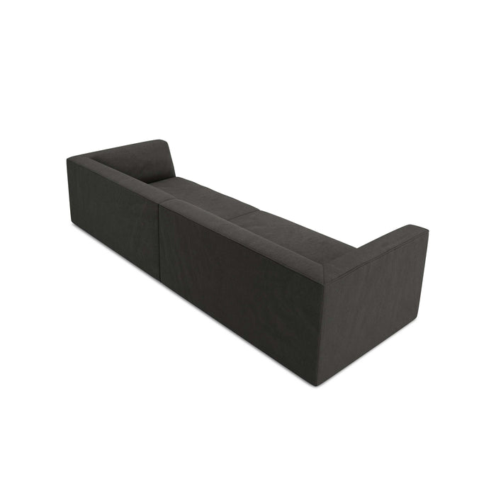 Windsor & Co Sao 4-zitsbank - Ribstof - Donkergrijs