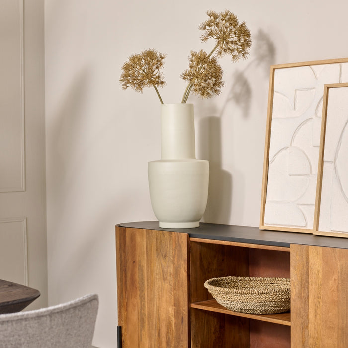 Fleurdirect Kunstbloem Heracleum - Bruin - Polyester