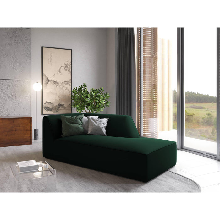 Windsor & Co Sao Chaise Longue Rechts - Velvet - Flessengroen