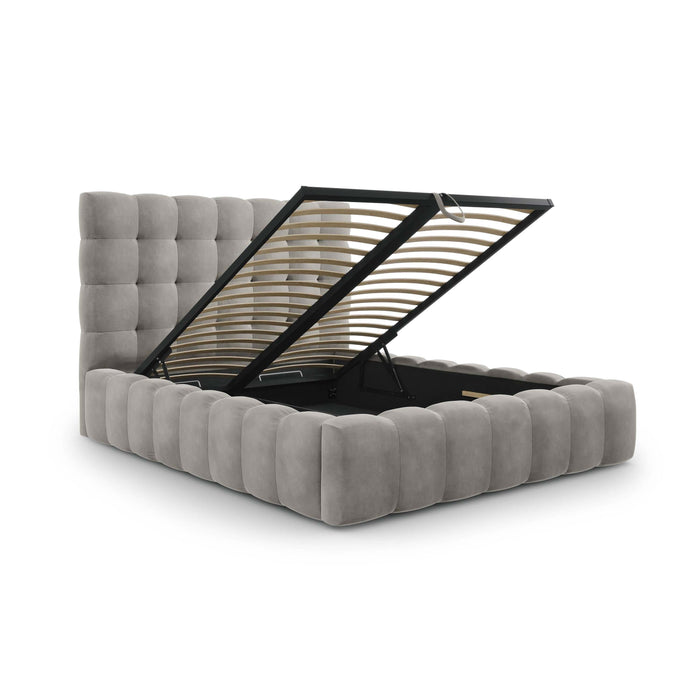 Cosmopolitan Design Bali Bedframe met Opbergruimte - 160 x 200 cm - Lichtgrijs