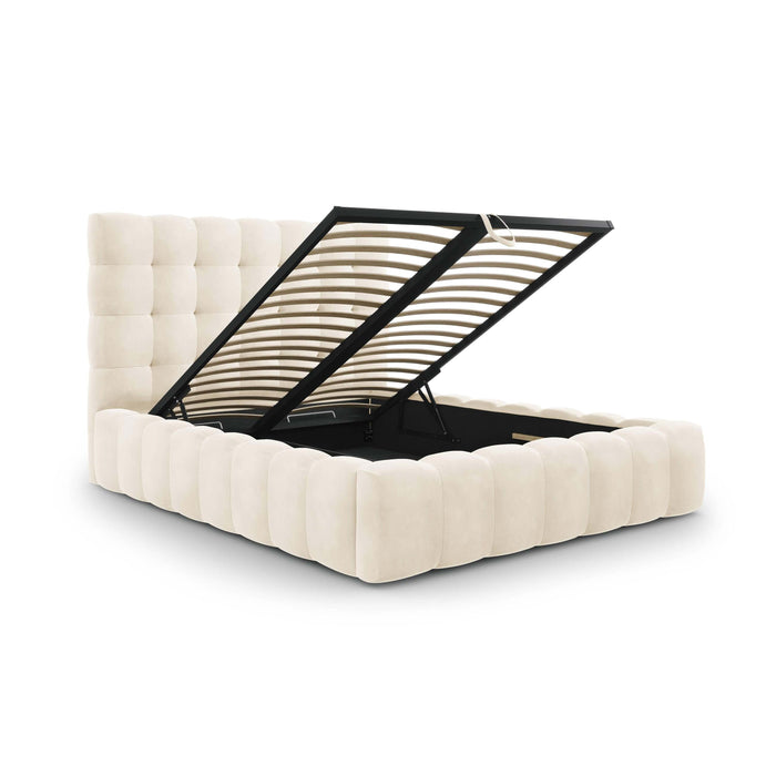 Cosmopolitan Design Bali Bedframe met Opbergruimte - 160 x 200 cm - Crème