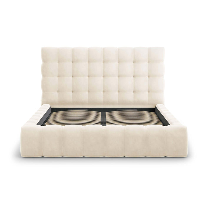 Cosmopolitan Design Bali Bedframe met Opbergruimte - 160 x 200 cm - Crème