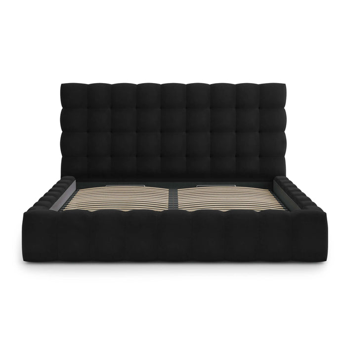 Cosmopolitan Design Bali Bedframe met Opbergruimte - 200 x 200 cm - Zwart