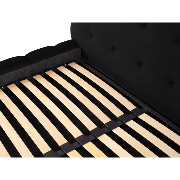 Cosmopolitan Design Bali Bedframe met Opbergruimte - 200 x 200 cm - Zwart