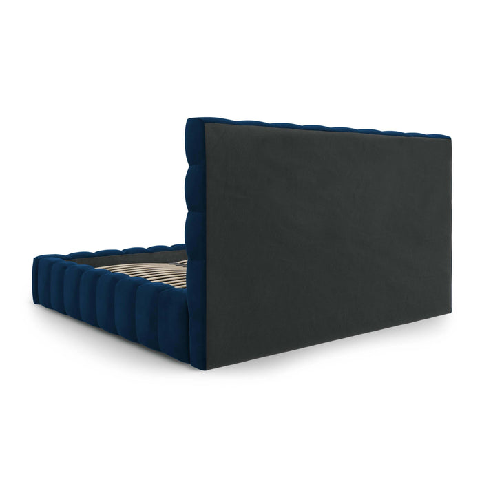 Cosmopolitan Design Bali Bedframe met Opbergruimte - 200 x 200 cm - Koningsblauw
