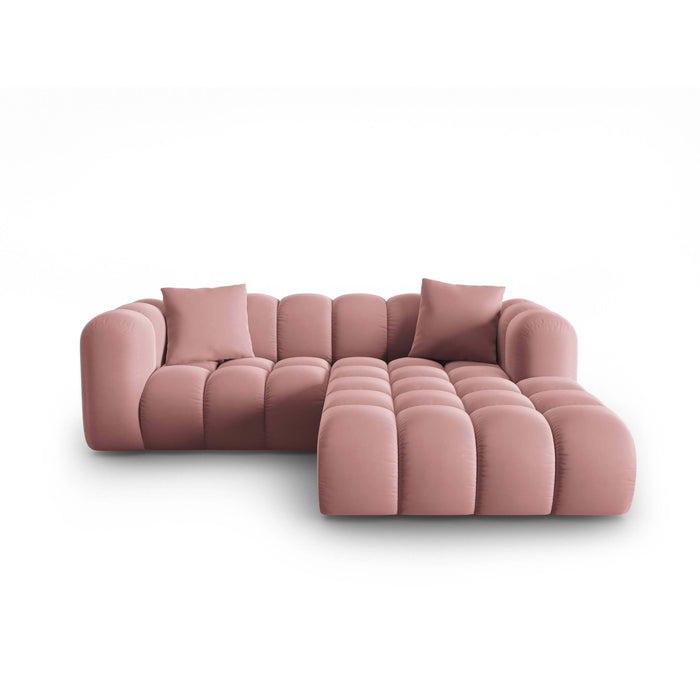 Windsor & Co Halley Hoekbank met Chaise Longue 3-zits - Rechts - Roze