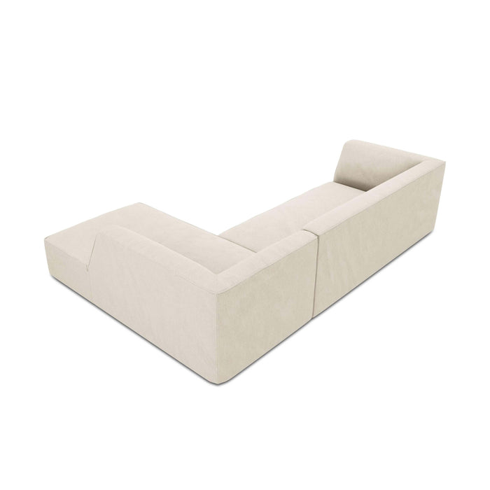 Windsor & Co Sao Hoekbank met Chaise Longue Rechts - 4-zits - Ribstof - Lichtbeige