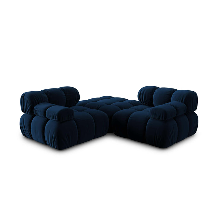 Milo Casa Tropea Modulaire 2-zitsbank met Hocker - Koningsblauw