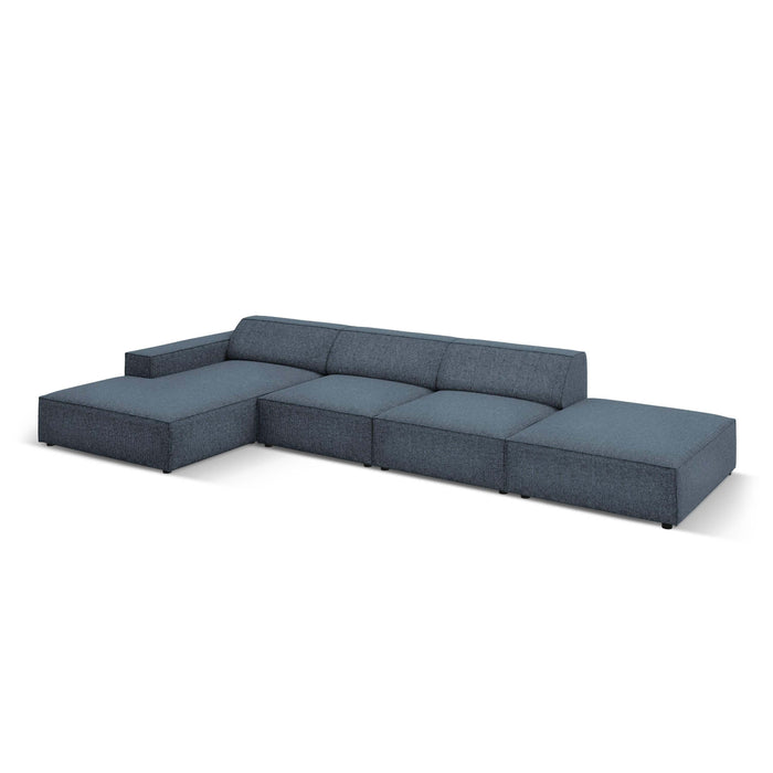 Micadoni Jodie Hoekbank Links - Rechts Open 5-zits - Chenille - Donkerblauw
