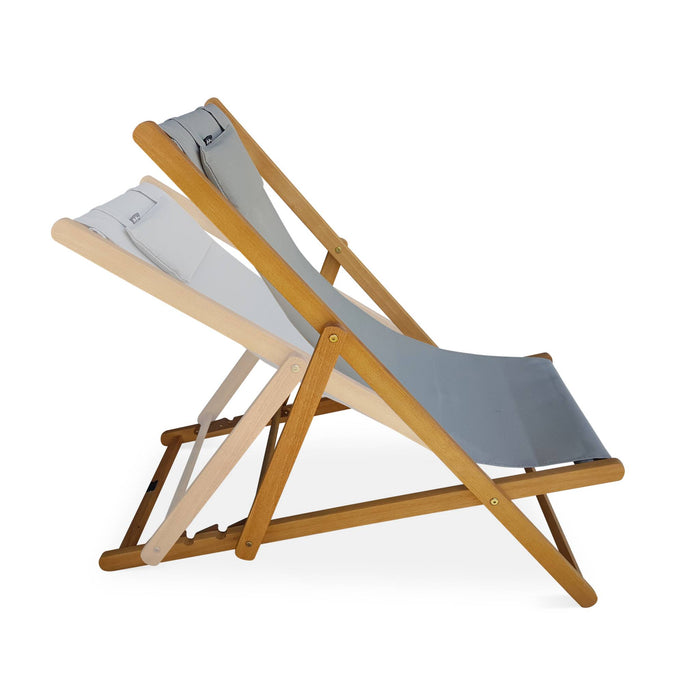 sweeek - Set van twee textileen strandstoelen