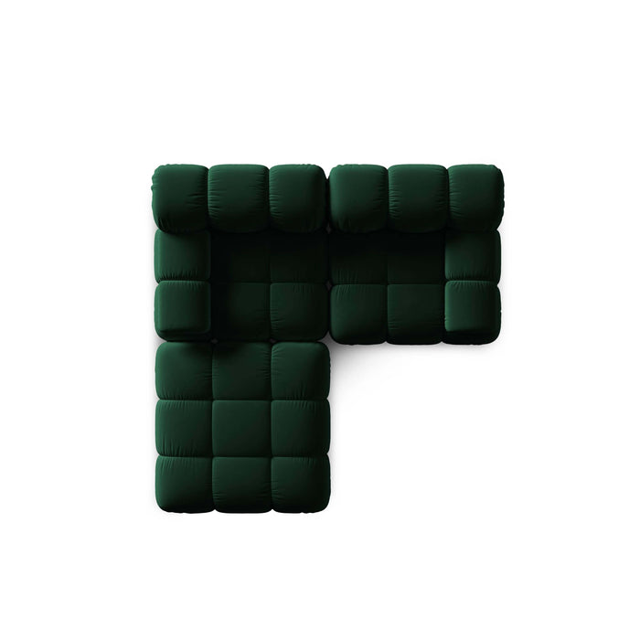 Milo Casa Tropea Modulaire 2-zitsbank met Hocker - Flessengroen