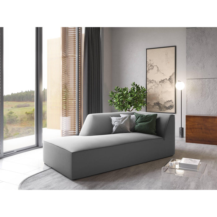 Windsor & Co Sao Chaise Longue Links - Velvet - Grijs