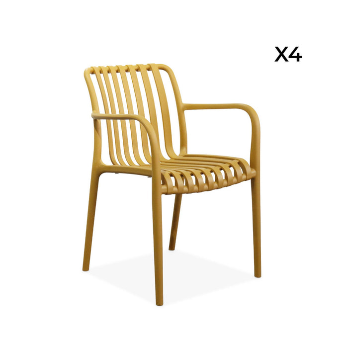 sweeek - Kunststof tuinstoel (set van 4)