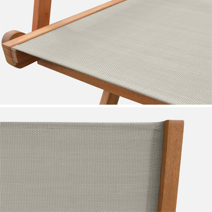 sweeek - Set van twee houten armstoelen