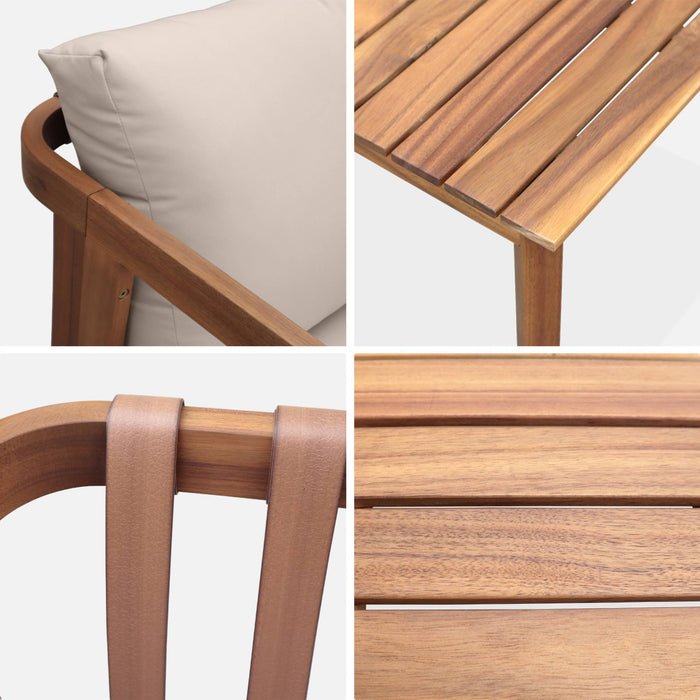 sweeek - Tuinmeubelset, 4-zits