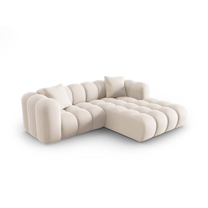 Windsor & Co Halley Hoekbank met Chaise Longue 3-zits - Rechts - Crème