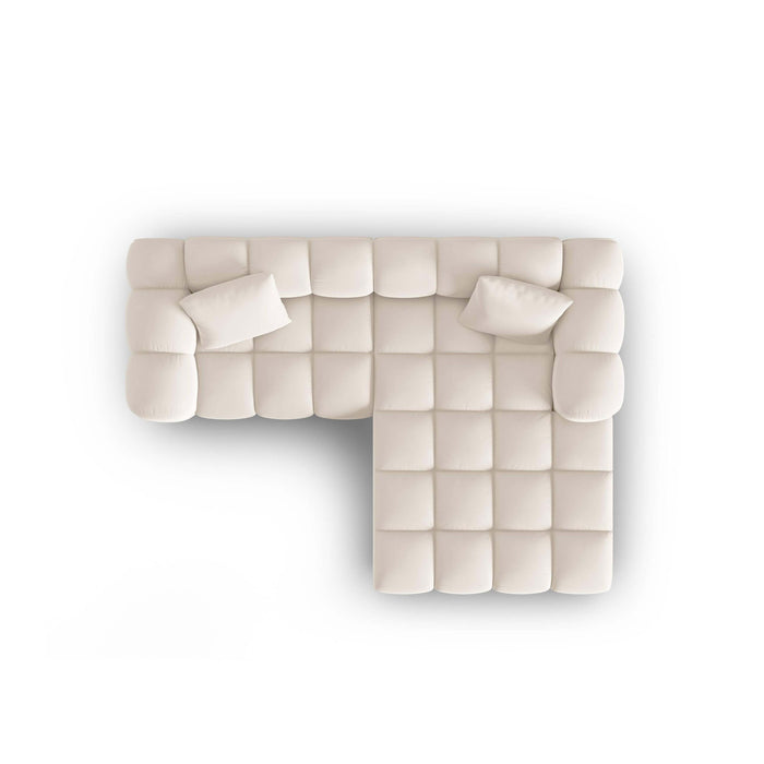 Windsor & Co Halley Hoekbank met Chaise Longue 3-zits - Rechts - Crème