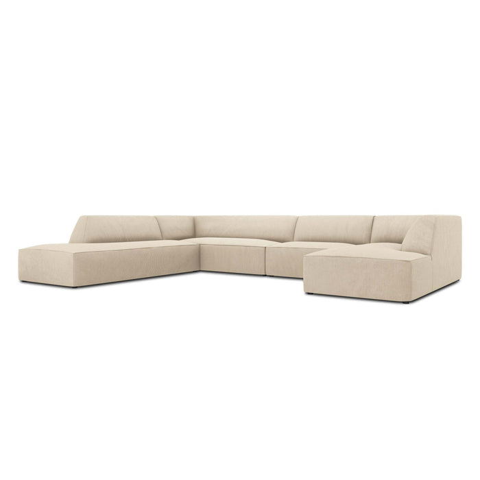 Windsor & Co Sao U-bank - Hoek Links - Ribstof - Lichtbeige