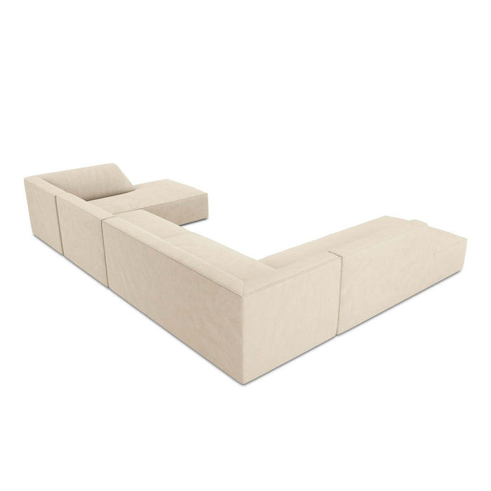 Windsor & Co Sao U-bank - Hoek Links - Ribstof - Lichtbeige