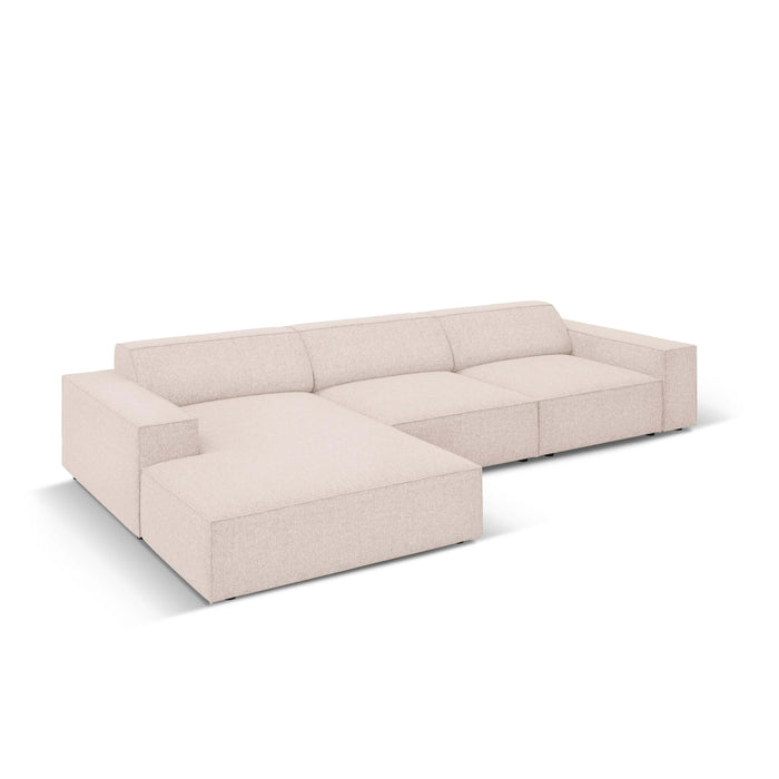 Micadoni Jodie Hoekbank Links 4-zits - Chenille - Kiezelgrijs