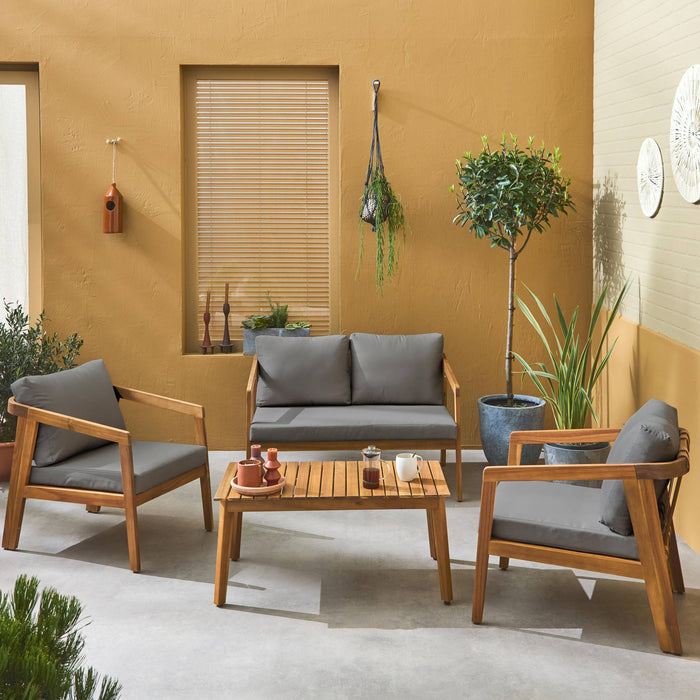 sweeek - Tuinmeubelset, 4-zits