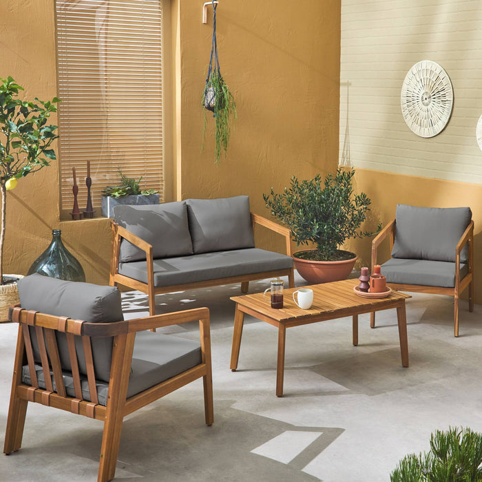 sweeek - Tuinmeubelset, 4-zits