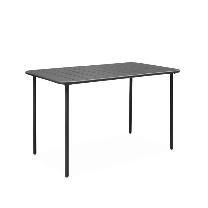 sweeek - Metalen tuintafel, 4 stoelen