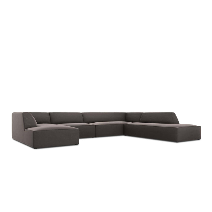 Windsor & Co Sao U-bank - Hoek Rechts - Velvet - Donkergrijs