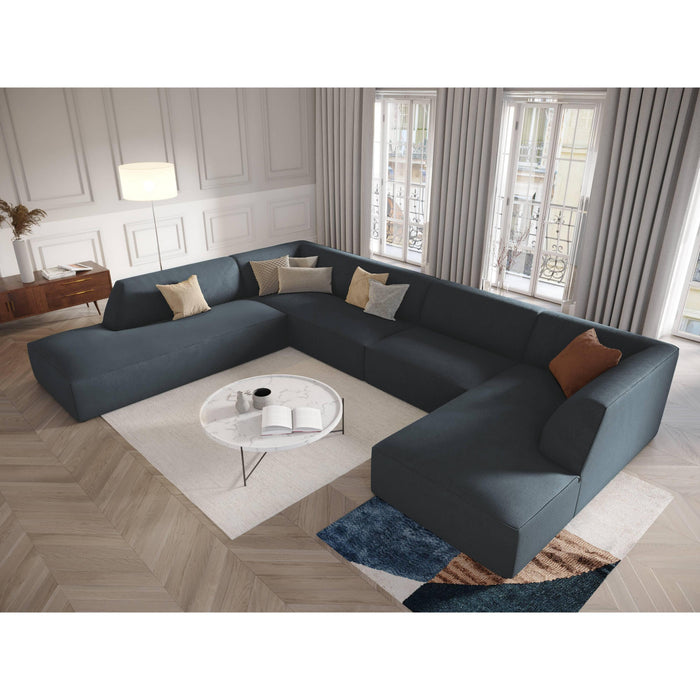 Windsor & Co Sao U-bank - Hoek Links - Ribstof - Blauw