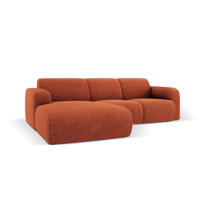 Windsor & Co Lola Hoekbank met Chaise Longue Links - Chenille - Terracotta