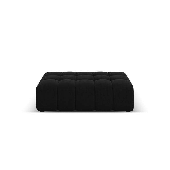Cosmopolitan Design Chicago Hoekbank met Chaise Longue Rechts - Links Open - Velvet - Zwart