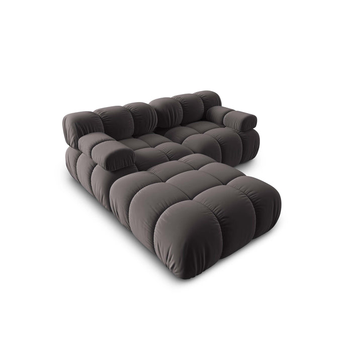 Milo Casa Tropea Modulaire 2-zitsbank met Hocker - Donkergrijs