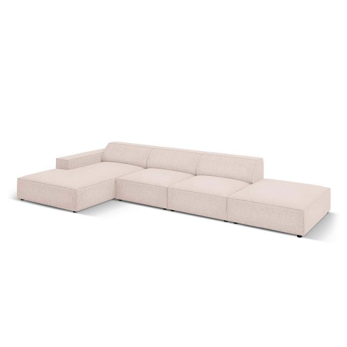 Micadoni Jodie Hoekbank Links - Rechts Open 5-zits - Chenille - Kiezelgrijs