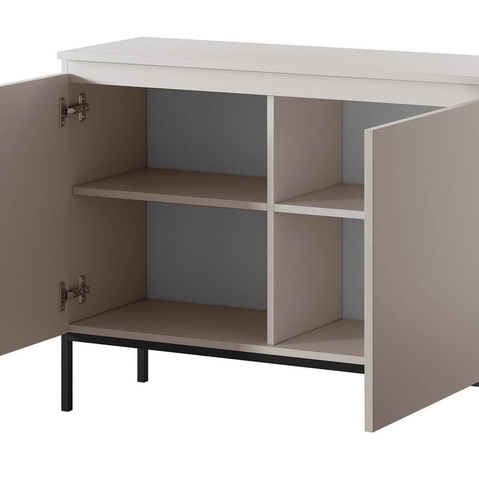 NADUVI Collection Kate Dressoir - B 100 cm - Beige / Zwart