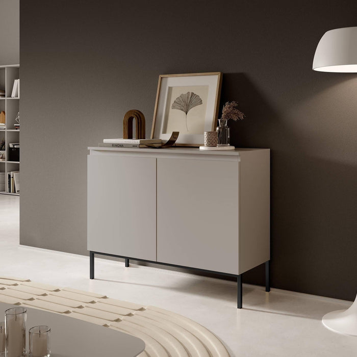 NADUVI Collection Kate Dressoir - B 100 cm - Beige / Zwart