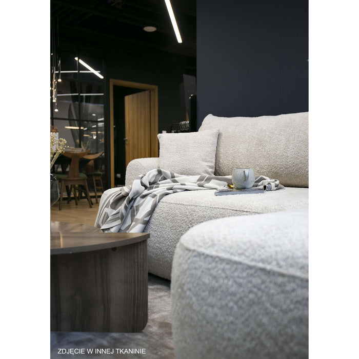 NADUVI Collection Philipa Hoekbank Links met Slaapfunctie - Bouclé - Crème