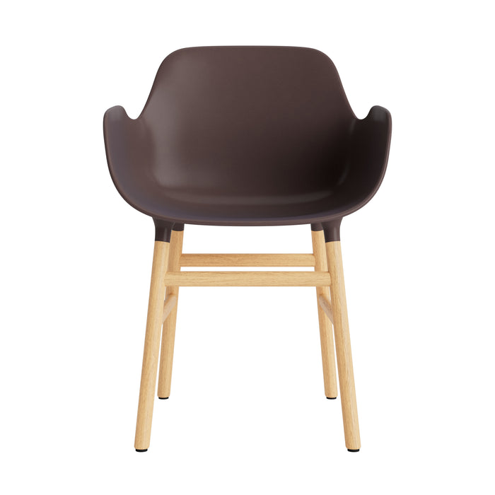 Normann Copenhagen Form Stoel met Armleuning - Eiken - Bruin