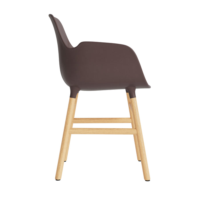 Normann Copenhagen Form Stoel met Armleuning - Eiken - Bruin