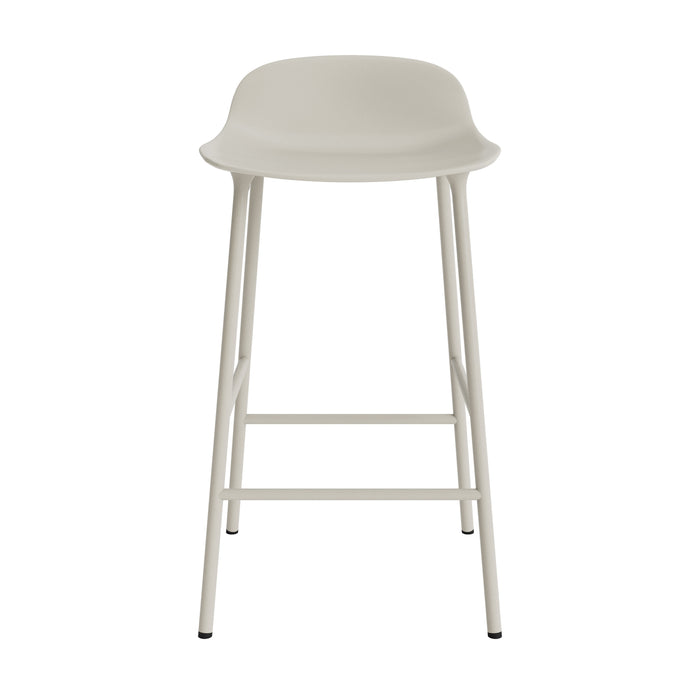 Normann Copenhagen Form Barkruk Low 65 cm - Staal - Lichtgrijs