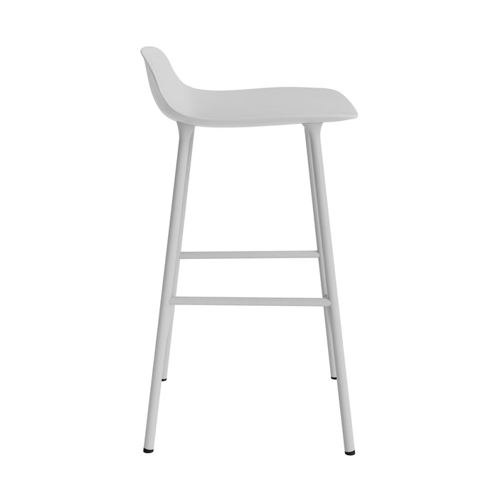 Normann Copenhagen Form Barkruk Low 65 cm - Staal - Lichtgrijs