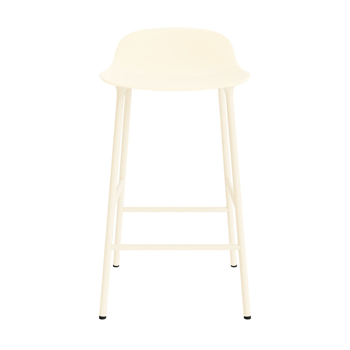 Normann Copenhagen Form Barkruk Low 65 cm - Staal - Crème