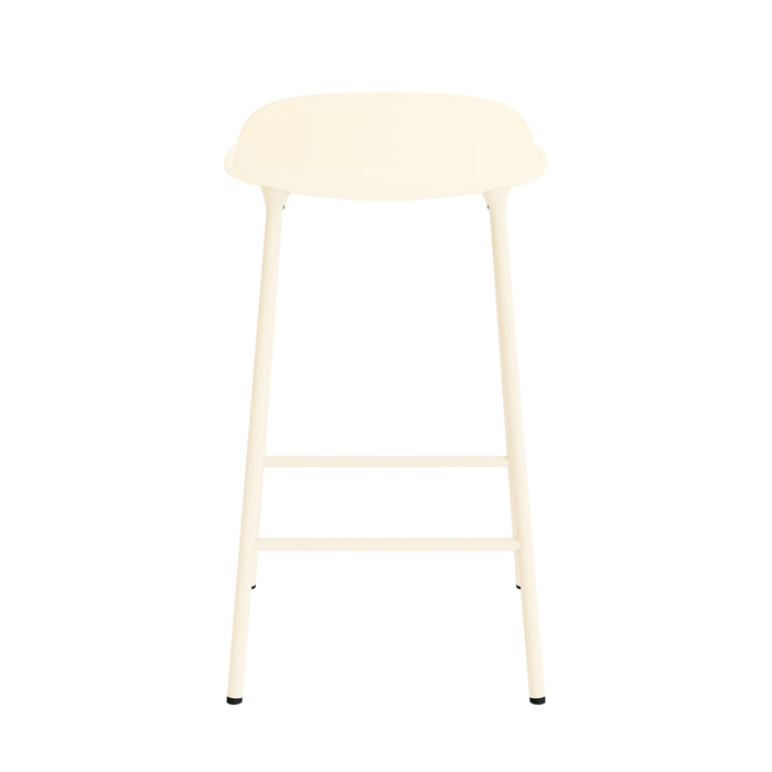 Normann Copenhagen Form Barkruk Low 65 cm - Staal - Crème