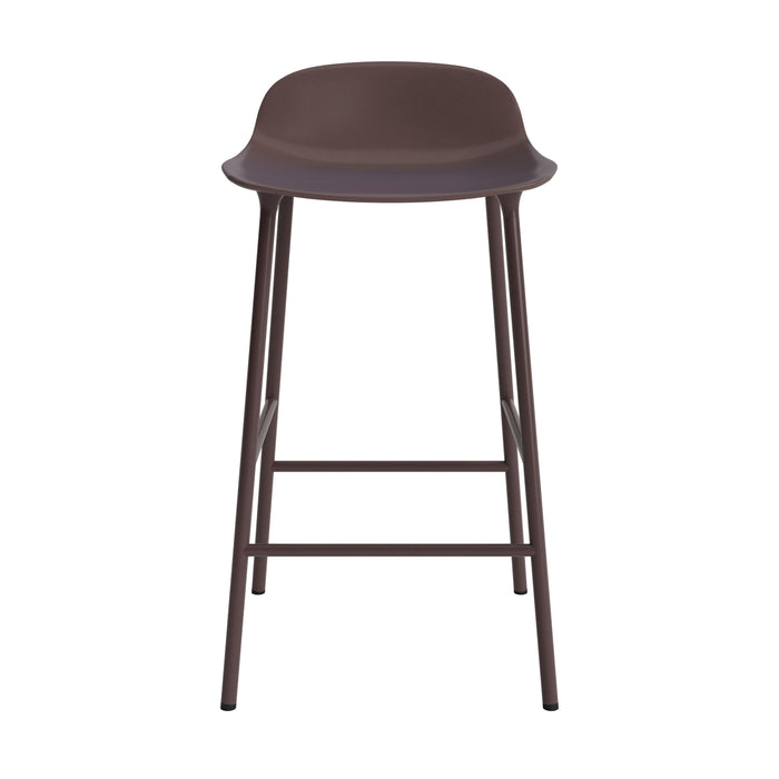 Normann Copenhagen Form Barkruk Low 65 cm - Staal - Bruin