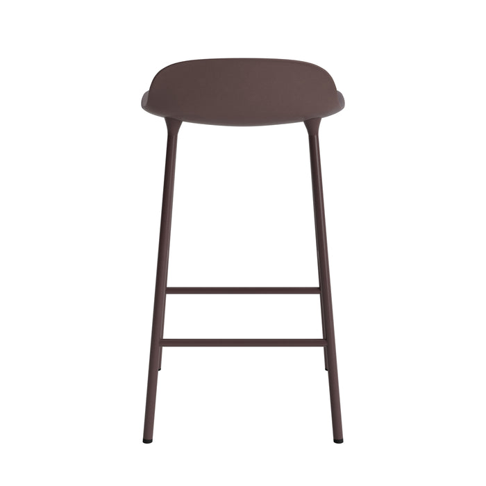 Normann Copenhagen Form Barkruk Low 65 cm - Staal - Bruin