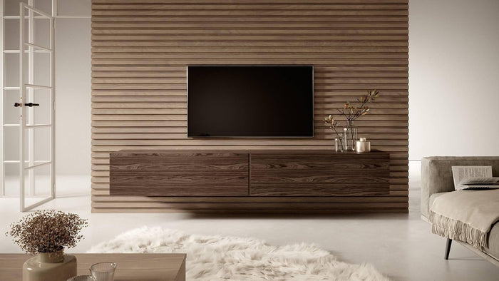 NADUVI Collection Emma Tv-meubel - B 200 cm - Walnoot