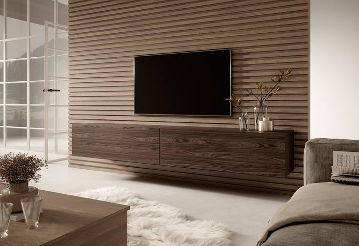 NADUVI Collection Emma Tv-meubel - B 200 cm - Walnoot